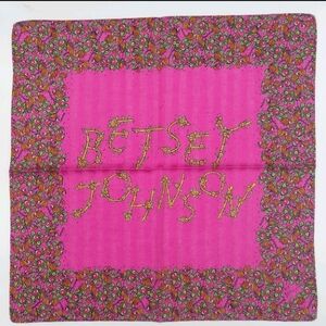 Betsey Johnson Ligo Floral print handkerchief bandanna scarf